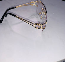 Golden Fashion Frames Clear Lens