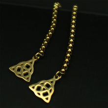 Genuine White Jade 3cm Healing Place Crest Golden 28in Chain