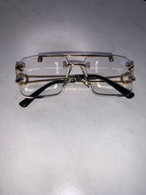 Golden Fashion Frames Clear Lens