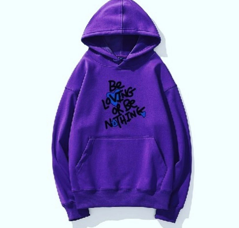 (WOMEN) Be Loving Or Be Nothing( Luxury Hooded Sweater)