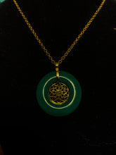 EXCLUSIVE GENUINE GREEN JADE CUSTOM THP CREST NECKLACE approx 3cm